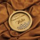 Ornament Brad Acril si Lemn - Primul Craciun cu Stelute - Personalizat