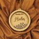 Ornament Brad Acril si Lemn cu Stelute - Personalizat