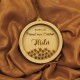 Ornament Brad Acril si Lemn - Primul Craciun cu Stelute - Personalizat