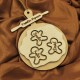 Ornament Brad Lemn - Familie Turta Dulce - 3 membrii - Personalizat
