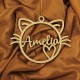 Ornament Brad Lemn - Pisica- Personalizat