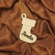 Ornament Brad Lemn - Soseta Craciun - Personalizat