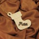 Ornament Brad Lemn - Soseta Craciun - Personalizat