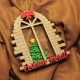 Ornament Brad Acril si Lemn - Fereastra Craciun Funda Pictata - Personalizat