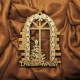 Ornament Brad Acril si Lemn - Fereastra Craciun Ghirlanda - Personalizat