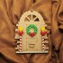 Ornament Brad Acril si Lemn - Usa Craciun Pictata- Personalizat