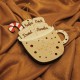 Ornament Brad Lemn - Ceasca Ciocolata Calda cu Bezele - 4 membrii - Personalizat Ornament Brad Lemn - Ceasca Ciocolata Calda cu Bezele - 4 membrii - Personalizat
