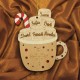 Ornament Brad Lemn - Ceasca Ciocolata Calda cu Bezele - 6 membrii - Personalizat Ornament Brad Lemn - Ceasca Ciocolata Calda cu Bezele - 6 membrii - Personalizat