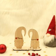 Decoratiune Craciun Personalizata - Familie Gnomi - 2 membri