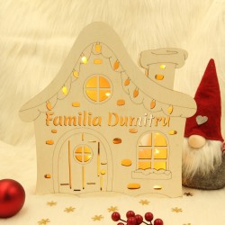 Decoratiune Luminoasa -  Casuta -  Personalizata