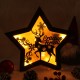 Decoratiune Luminoasa -  Steluta - Craciun Feiricit - Ren - Wenge