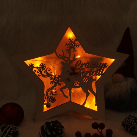 Decoratiune Luminoasa -  Steluta - Craciun Feiricit - Ren