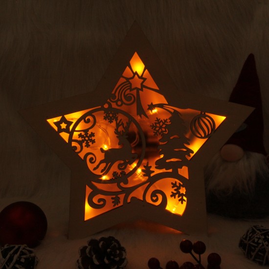 Decoratiune Luminoasa -  Steluta - Elemente Craciun
