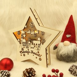 Decoratiune Luminoasa -  Steluta - Craciun Feiricit - Peisaj Iarna