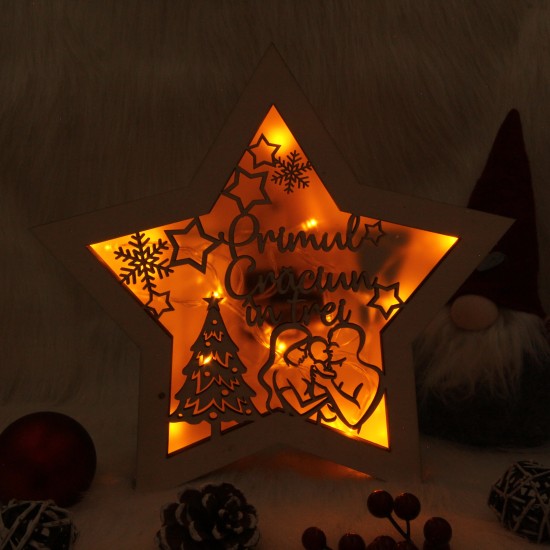 Decoratiune Luminoasa -  Steluta - Primul Craciun in Trei