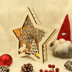 Decoratiune Luminoasa -  Steluta - Primul meu Craciun - Personalizata