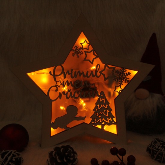 Decoratiune Luminoasa -  Steluta - Primul meu Craciun