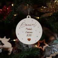 Ornament Brad cu Inimioara - Personalizat