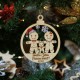 Ornament Brad 3 Oameni Turta Dulce - Personalizat