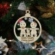 Ornament Brad 3 Oameni Turta Dulce - Personalizat