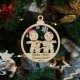 Ornament Brad 4 Oameni Turta Dulce - Personalizat Ornament Brad 4 Oameni Turta Dulce - Personalizat