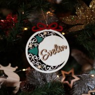 Ornament Brad cu Figurine Aplicate - Personalizat