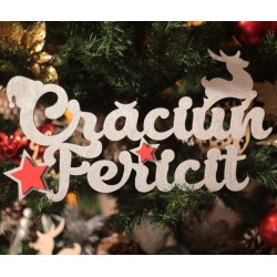 Decoratiune Craciun Fericit - 33 cm