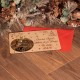Felicitare Craciun din Lemn cu Ornament Brad - Personalizata