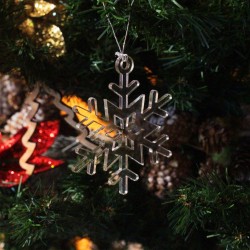 Ornament Brad - Fulg de Nea Plexiglas