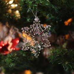 Ornament Brad - Fulg de Zapada Plexiglas