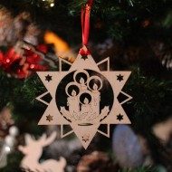Ornament Brad - Stea cu Lumanari