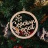 Glob Ornament Brad - Craciun Fericit cu Doi Fulgi