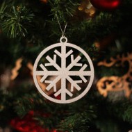 Glob Ornament Brad - Fulg de Zapada