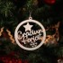 Glob Ornament Brad - Craciun Fericit cu Fulg de Zapada si Stea