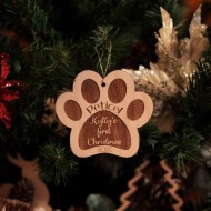 Ornament Brad Labuta Kittys First Christmas - Personalizat cu Nume