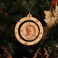 Ornament Brad - Rama Foto - Personalizat cu Nume
