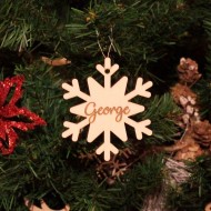 Ornament Brad Personalizat - Fulg de Zapada