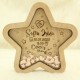 Decoratiune Steluta Personalizata cu Nume si Datele de la Nastere - 18x18 cm