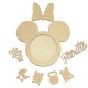 Kit Rama Foto Blank din Lemn - Nume- Lady Soricel - Personalizata