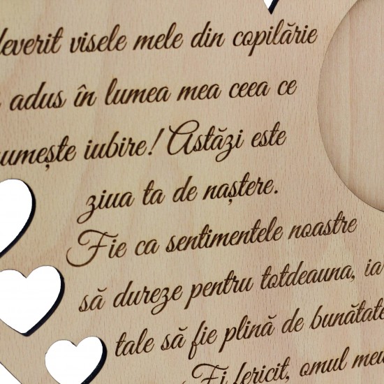 Rama Foto din Lemn Cadou pentru El