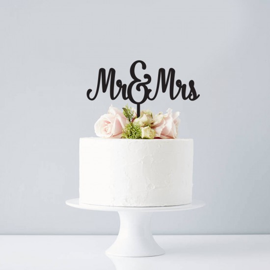 Cake Topper - Mr and Mrs