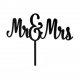 Cake Topper - Mr and Mrs