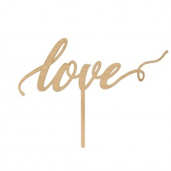 Cake Topper Lemn - Love  - Topper Tort