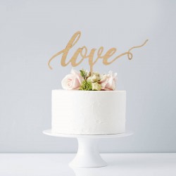 Cake Topper Lemn - Love  - Topper Tort