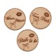 Insigne din Lemn pentru Petrecerea Burlacitelor - Kiss and Bow