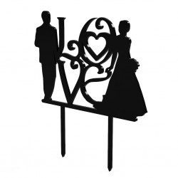 Cake Topper - Mire si Mireasa LOVE