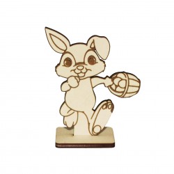 Figurina pentru Colorat - Iepuras FC002 - 100x90 mm
