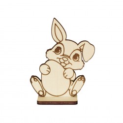 Figurina pentru Colorat - Iepuras FC003 - 100x80 mm