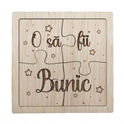 Puzzle Anunt Sarcina - Vei fi Bunica/Bunic - Cu Suport Puzzle Anunt Sarcina - Vei fi Bunica/Bunic - Cu Suport