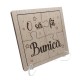 Puzzle Anunt Sarcina - Vei fi Bunica/Bunic - Cu Suport